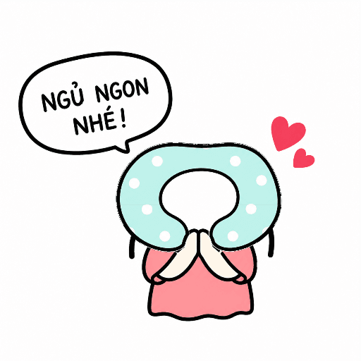 Mẫu sticker Chúc bé ngủ ngon